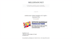 Desktop Screenshot of millepiani.net